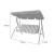 Balansoar gradina, 3 locuri, verde, 173x112x158 cm, Garfield GartenVIP DiyLine
