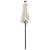 Umbrelă de soare cu lumini LED, nisipiu, 200x211 cm, aluminiu GartenMobel Dekor