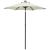 Umbrelă de soare cu lumini LED, nisipiu, 200x211 cm, aluminiu GartenMobel Dekor