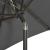 Umbrelă de soare cu lumini LED, antracit, 200x211 cm, aluminiu GartenMobel Dekor