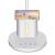 Lampa de birou, Jumi, lumina LED reglabila, brat ajustabil, alb, cu suport pixuri si creioane, 41 cm GartenVIP DiyLine
