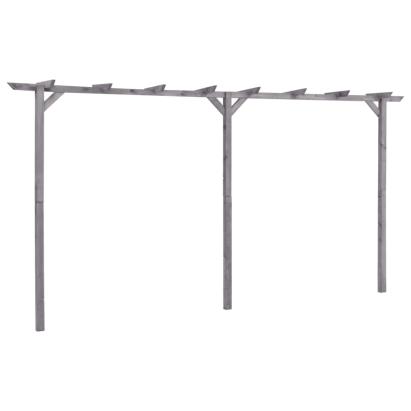Pergolă de grădină, gri, 400 x 40 x 205 cm, lemn de pin tratat GartenMobel Dekor