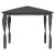 Pavilion cu huse pentru stâlpi, antracit, 3x3x2,6 m, 160 g/m² GartenMobel Dekor