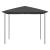 Pavilion, antracit, 3x3x2,6 m, 160 g/m² GartenMobel Dekor