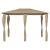 Pavilion cu huse pentru stâlpi, gri taupe, 3x4x2,6 m, 160 g/m² GartenMobel Dekor