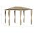 Pavilion cu huse pentru stâlpi, gri taupe, 3x4x2,6 m, 160 g/m² GartenMobel Dekor