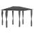 Pavilion cu huse pentru stâlpi, antracit, 3x4x2,6 m, 160 g/m² GartenMobel Dekor
