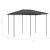 Pavilion, antracit, 3x4x2,6 m, 160 g/m² GartenMobel Dekor
