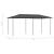 Pavilion, antracit, 3x6x2,6 m, 160 g/m² GartenMobel Dekor