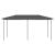 Pavilion, antracit, 3x6x2,6 m, 160 g/m² GartenMobel Dekor