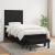 Pat box spring cu saltea, negru, 100x200 cm, textil GartenMobel Dekor