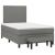 Pat box spring cu saltea, gri închis, 120x200 cm, textil GartenMobel Dekor