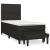 Pat box spring cu saltea, negru, 80x200 cm, textil GartenMobel Dekor