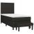 Pat box spring cu saltea, negru, 90x190 cm, textil GartenMobel Dekor