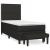 Pat box spring cu saltea, negru, 90x200 cm, textil GartenMobel Dekor