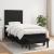 Pat box spring cu saltea, negru, 100x200 cm, textil GartenMobel Dekor