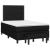 Pat box spring cu saltea, negru, 120x200 cm, textil GartenMobel Dekor
