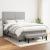 Pat box spring cu saltea, gri deschis, 140x190 cm, textil GartenMobel Dekor