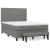 Pat box spring cu saltea, gri închis, 140x200 cm, textil GartenMobel Dekor