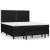 Pat box spring cu saltea, negru, 160x200 cm, textil GartenMobel Dekor