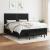 Pat box spring cu saltea, negru, 180x200 cm, catifea GartenMobel Dekor