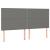 Pat box spring cu saltea, gri închis, 200x200 cm, textil GartenMobel Dekor