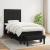 Pat box spring cu saltea, negru, 90x200 cm, textil GartenMobel Dekor