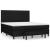 Pat box spring cu saltea, negru, 180x200 cm, catifea GartenMobel Dekor