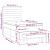 Pat box spring cu saltea, gri deschis, 90x200 cm, textil GartenMobel Dekor