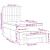 Pat box spring cu saltea, negru, 80x200 cm, textil GartenMobel Dekor