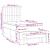 Pat box spring cu saltea, negru, 100x200 cm, textil GartenMobel Dekor