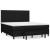 Pat box spring cu saltea, negru, 160x200 cm, textil GartenMobel Dekor