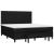 Pat box spring cu saltea, negru, 160x200 cm, textil GartenMobel Dekor