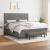 Pat box spring cu saltea, gri închis, 180x200 cm, textil GartenMobel Dekor