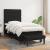 Pat box spring cu saltea, negru, 80x200 cm, textil GartenMobel Dekor