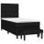 Pat box spring cu saltea, negru, 80x200 cm, textil GartenMobel Dekor