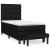 Pat box spring cu saltea, negru, 80x200 cm, textil GartenMobel Dekor