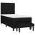 Pat box spring cu saltea, negru, 90x200 cm, textil GartenMobel Dekor