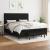 Pat box spring cu saltea, negru, 160x200 cm, textil GartenMobel Dekor