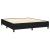 Pat box spring cu saltea, negru, 160x200 cm, textil GartenMobel Dekor