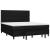 Pat box spring cu saltea, negru, 160x200 cm, textil GartenMobel Dekor