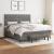 Pat box spring cu saltea, gri închis, 180x200 cm, textil GartenMobel Dekor
