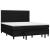 Pat box spring cu saltea, negru, 180x200 cm, catifea GartenMobel Dekor