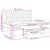 Pat box spring cu saltea, gri deschis, 200x200 cm, textil GartenMobel Dekor