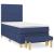 Pat box spring cu saltea, albastru, 90x200 cm, textil GartenMobel Dekor