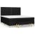 Pat box spring cu saltea, negru, 160x200 cm, textil GartenMobel Dekor