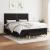 Pat box spring cu saltea, negru, 160x200 cm, textil GartenMobel Dekor