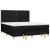 Pat box spring cu saltea, negru, 160x200 cm, textil GartenMobel Dekor