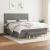 Pat box spring cu saltea, gri închis, 180x200 cm, textil GartenMobel Dekor