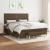 Pat continental cu saltea maro închis 180x200cm material textil GartenMobel Dekor